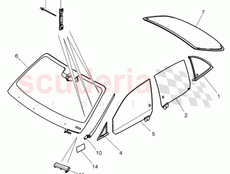 Photo of windshield glass laminated insulating 3Y5 845 011…