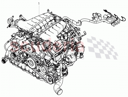 Photo of mounting parts for engine and transmission 3W0 198…