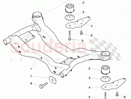 Photo of bonded rubber mounting…