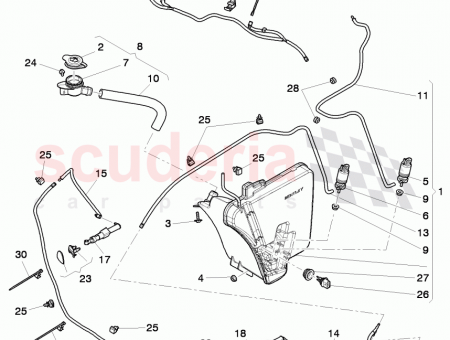 Photo of water filler neck assembly contains…