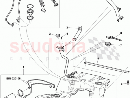 Photo of fuel tank with pump fuel gauge and connecting…