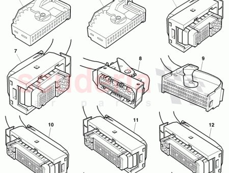 Photo of flat contact housing with cap control unit for…