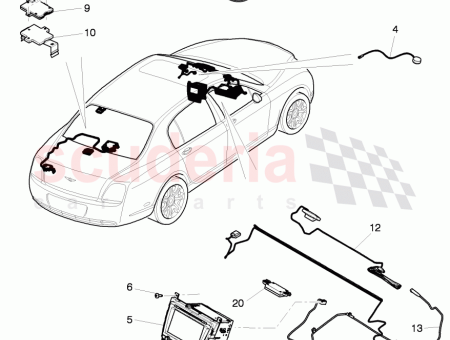 Photo of antenna connecting cable Antenna for vehicle positioning system…