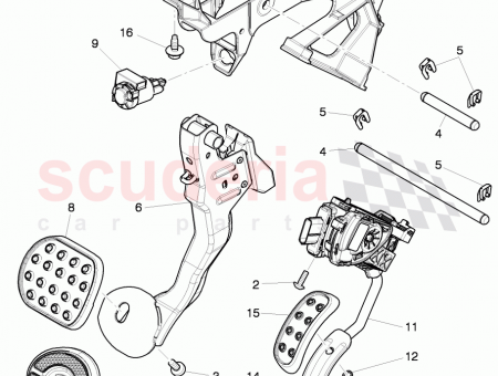 Photo of accelerator pedal optional color customer choice…