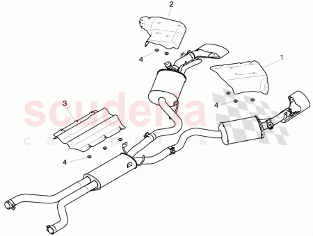 Photo of heat shield for exhaust muffler rear D MJ…