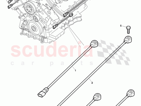 Photo of knock sensor with wiring harness…