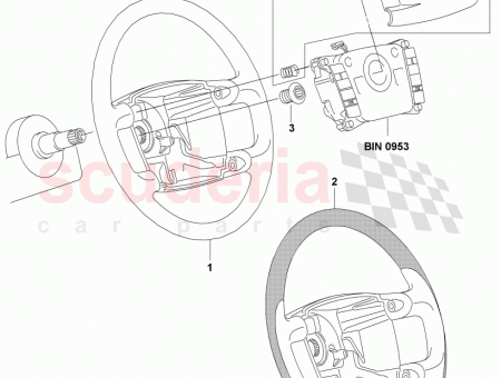 Photo of steering wheel burr walnut F 3W 6 030…