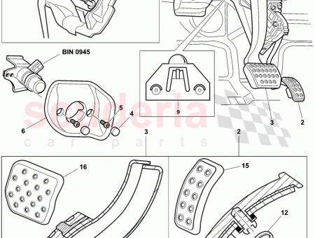 Photo of brake and acc pedal assembly…