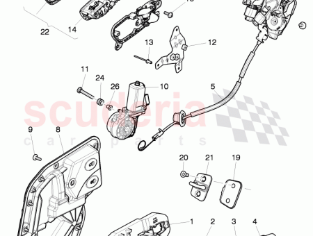 Photo of door lock latch assembly…