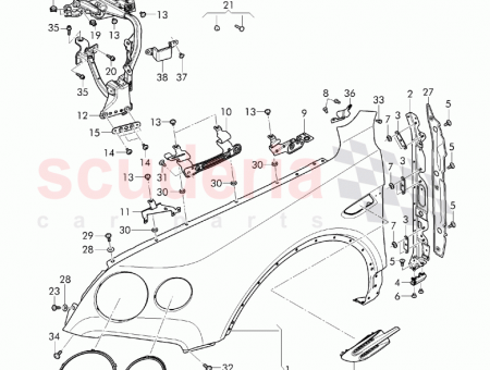 Photo of socket head bolt with hexagon socket head combination…