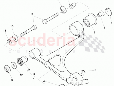 Photo of front wishbone link…