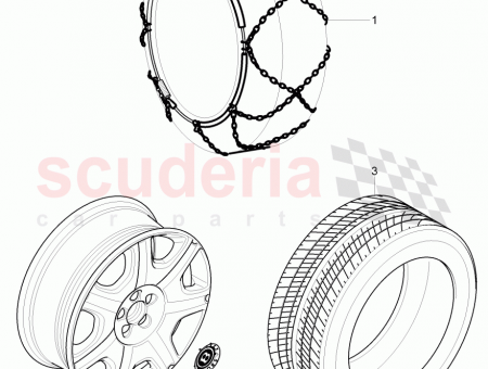 Photo of Snow chains 1 set 3W0 860…