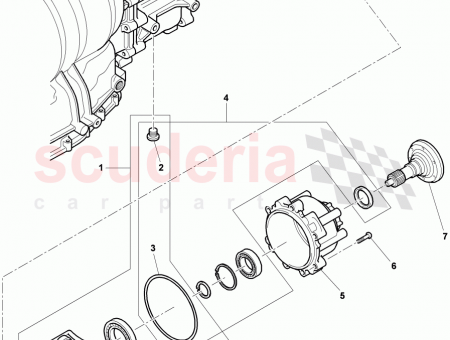 Photo of transfer box housing…