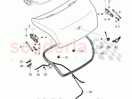 Photo of rear trunk lid 3W8 827 025…