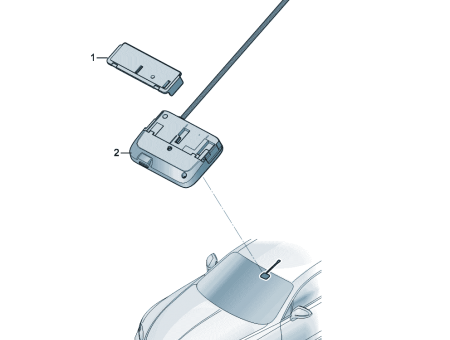 Photo of Sender and receiver unit for road toll system…