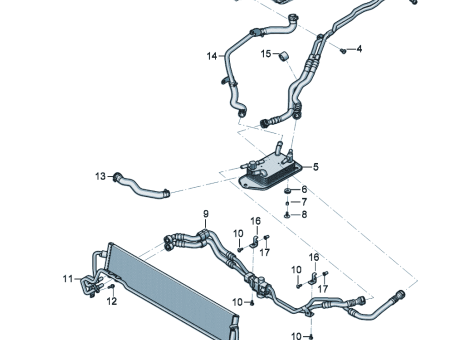 Photo of oil pressure line for gearbox oil cooling 976…