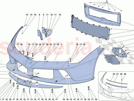 Photo of FRONT BUMPER CENTRE CHIN ELEMENT…