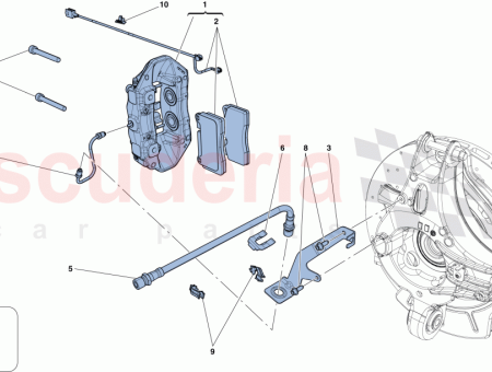 Photo of REAR RH CALLIPER WITH PADS…