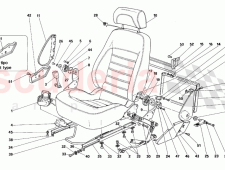 Photo of L H guides control fork…