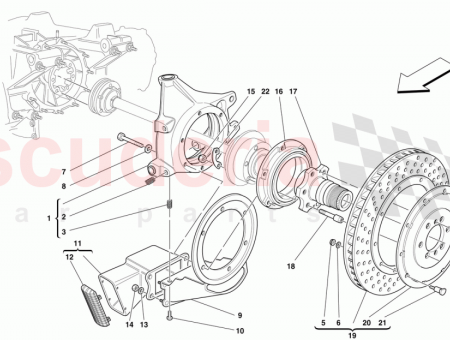 Photo of R H REAR HUB HOLDER…