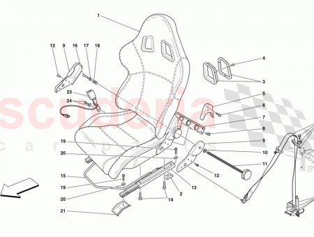 Photo of COMPLETE LH SAFETY BELTS…