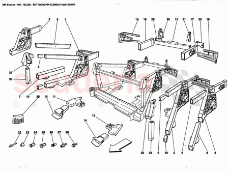 Photo of L H REAR FRAME…