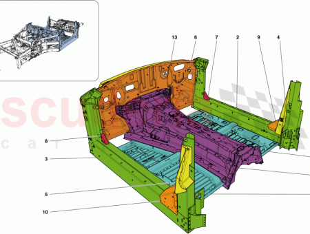 Photo of EXTERNAL LH B PILLAR TRUSS…