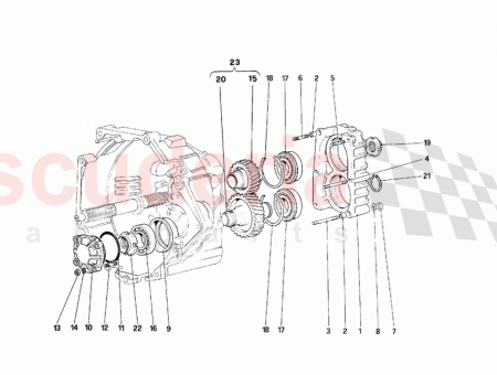 Photo of Transmission gears assembly…