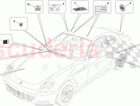 Photo of AIRBAG SYSTEM WARNING LABEL…