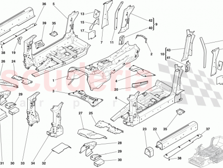 Photo of COMPL REAR CONNECTOR PIECE FOR RH SILL…