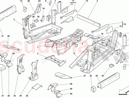 Photo of COMPLETE RH REAR PILLAR…