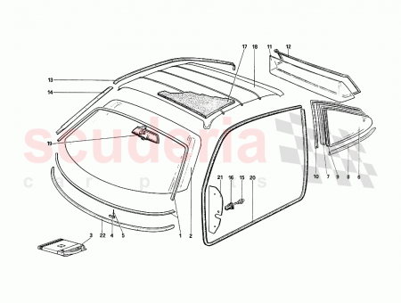 Photo of Frame for right rear glass…