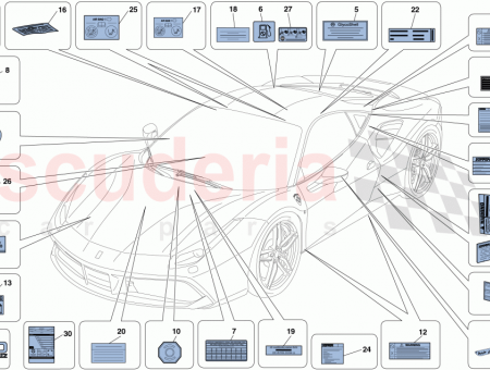 Photo of TYRE PRESSURE LABEL BRIDGESTONE 20 RF TYRES…