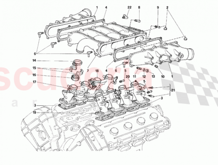 Photo of R H front intake manifold…