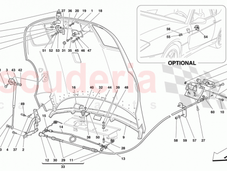 Photo of LH FRONT HOOD BONNET HINGE…