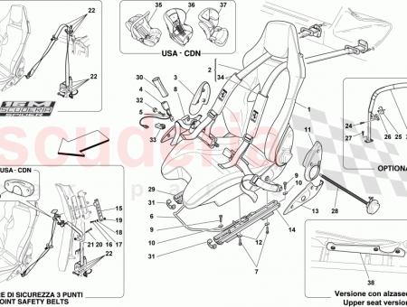 Photo of 3D ALCANTARA TISSUE LARGE LH RACING SEAT…