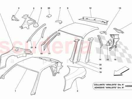 Photo of RH OUTER TRIM FOR WINDSHIELD VERTICAL ROD…