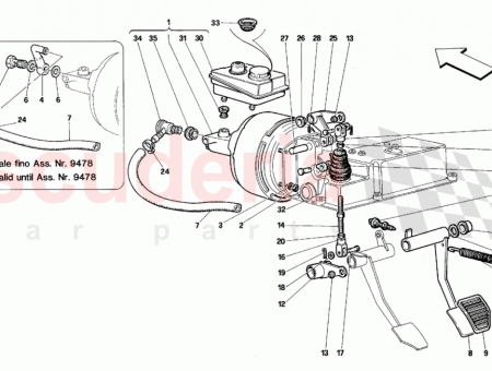 Photo of Brake booster control lever…