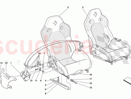 Photo of R H SEAT COMPLETE WITH GUIDES…