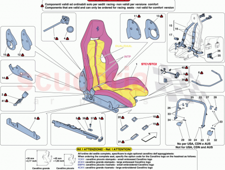 Photo of FRONT LH GUIDE RAIL COVER RH SEAT…