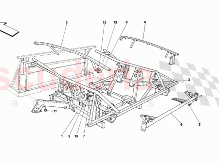 Photo of Rear frame compl…