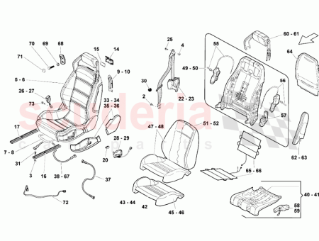 Photo of HEAD RESTRAINT WITH COVER RIGHT WITH LOGO SUPPLY…