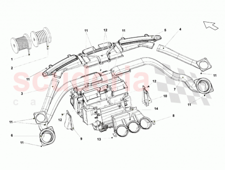 Photo of DEFROSTER AIR CONVEYOR ASSEMBLY…