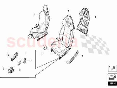 Photo of LH SEATBACK BUTTON MANUAL…