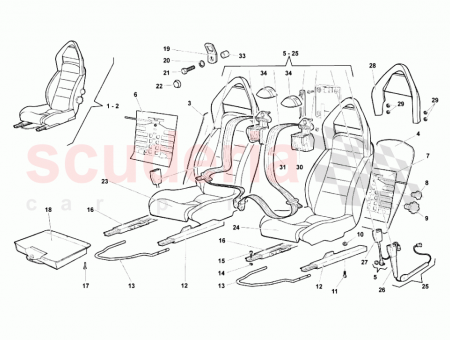 Photo of RIGHT SEAT ALCANTARA UPHOLSTERY SUPPLY VIN…