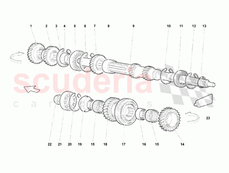 Photo of SIXTH GEAR ASSEMBLY CROWN GEAR…