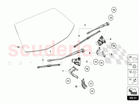 Photo of RH WIPER ARM INCLUDES REF 4 RHD…