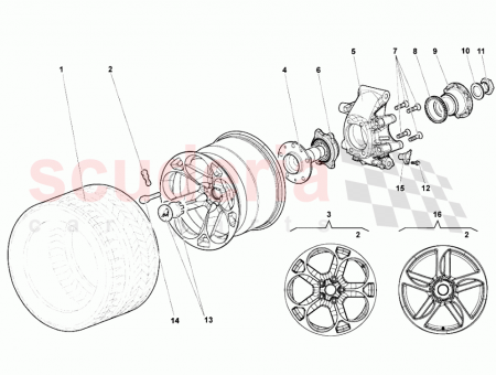 Photo of REAR WHEEL HERMERA SILVER…