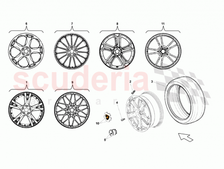 Photo of SET OF SUPERLEGGERA WHEELS…