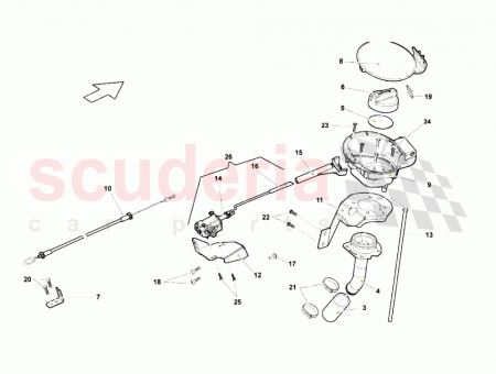 Photo of FUEL FILLER LID MANUAL OPENING CABLE…